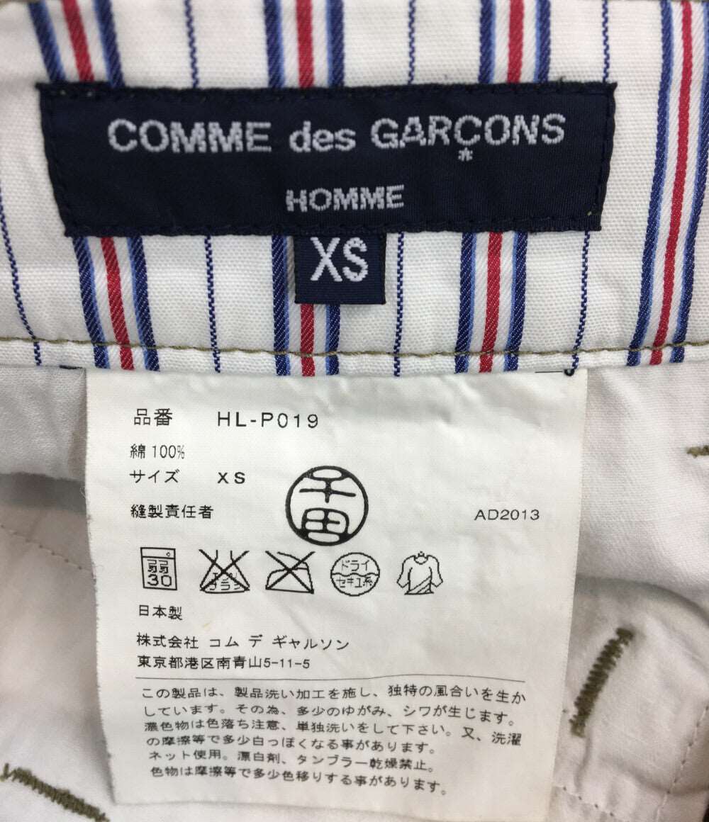 コムデギャルソン  コットンスラックスパンツ     HL-P019 メンズ SIZE XS (XS以下) COMME des GARCONS