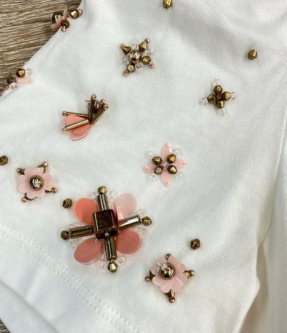 Kate Spade New York 半袖 ビーズ刺繍 Tシャツ レディース SIZE XS ケイトスペード ニューヨーク