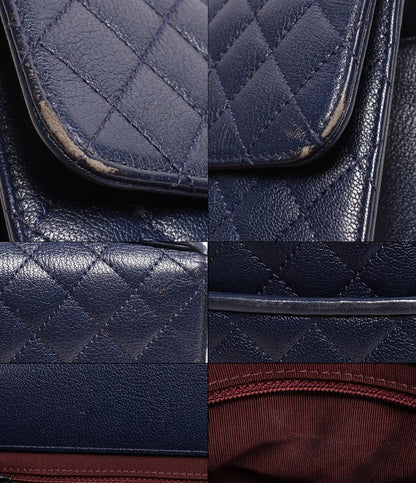 シャネル チェーンショルダーバッグ ハンドバッグ キャビアスキン シルバー金具 トップハンドル CCユニバ－シティ マトラッセ レディース CHANEL