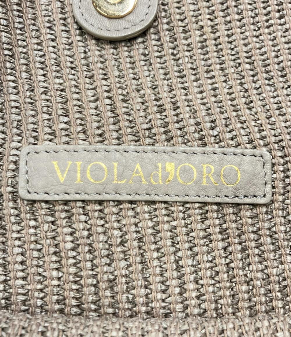 美品 VIOLAd'ORO ショルダーバッグ 肩掛け チェーン レディース ヴィオラドーロ