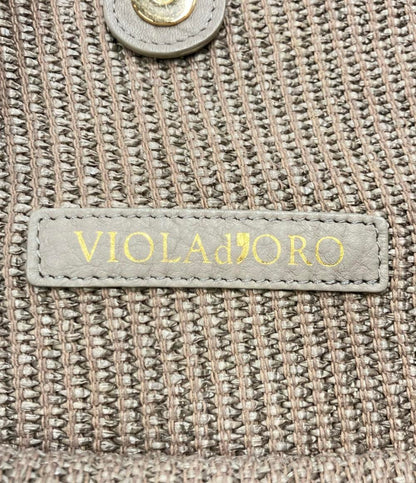 美品 VIOLAd'ORO ショルダーバッグ 肩掛け チェーン レディース ヴィオラドーロ