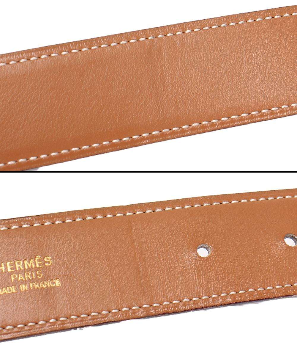 HERMES ベルト エブリンバックル リバーシブルベルト65 シルバー金具