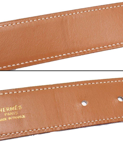 HERMES ベルト エブリンバックル リバーシブルベルト65 シルバー金具 〇Y刻印 レディース エルメス