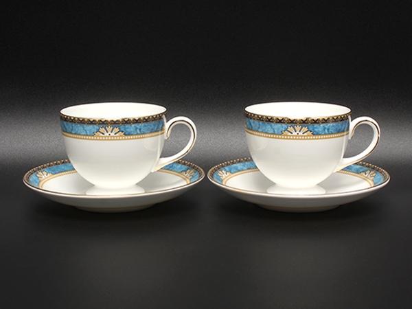 WEDGWOOD カップ＆ソーサー 2客セット ペア カーゾン CURZON ウェッジ