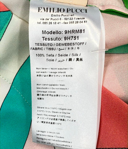 美品 Emilio Pucci 半袖ブラウス 9HRM81 レディース SIZE USA 2 (XS) エミリオ・プッチ