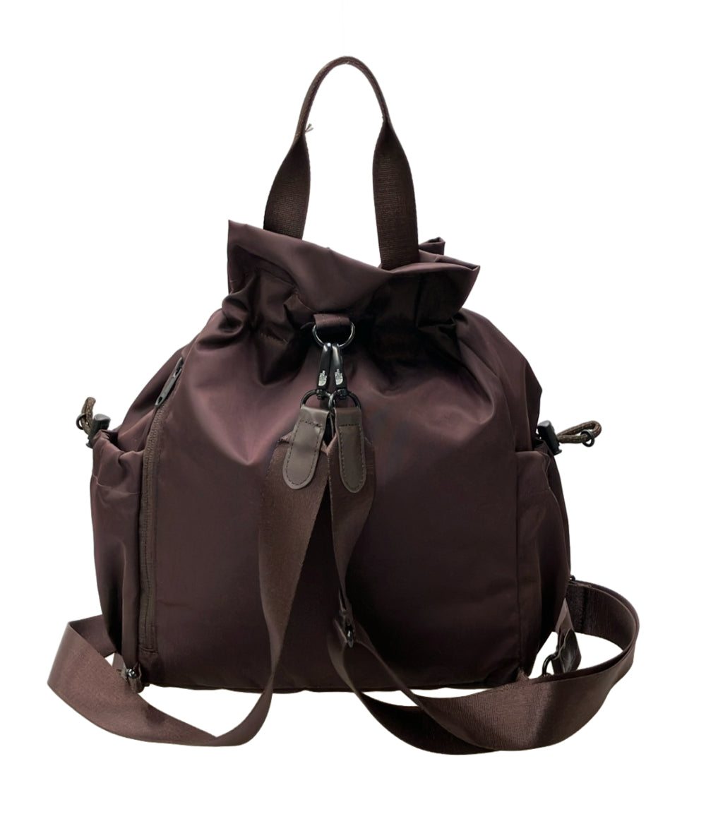 美品 THE NORTH FACE ショルダーバッグ リュック 2WAY 斜め掛け 巾着型 ナイロン レディース ザ・ノース・フェイス