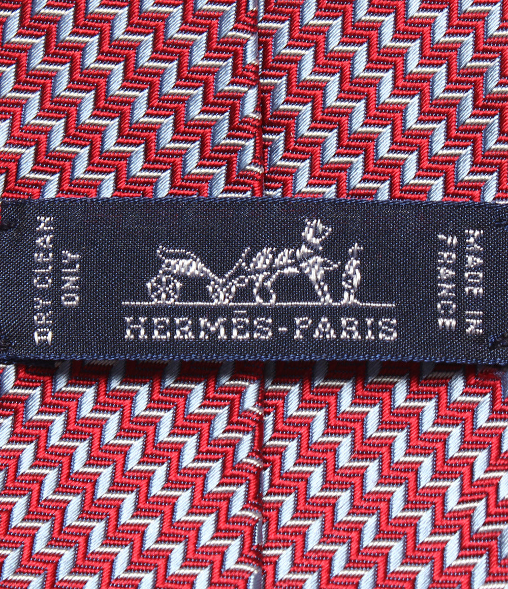美品 HERMES ネクタイ シルク100％ メンズ エルメス