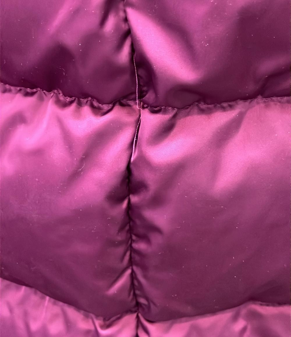 Herno ダウンコート A-shape ワインレッド インポート サテンAラインコート PI1304D-12170-4630 レディース SIZE 44 (XL) ヘルノ