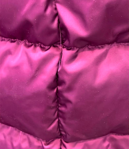 Herno ダウンコート A-shape ワインレッド インポート サテンAラインコート PI1304D-12170-4630 レディース SIZE 44 (XL) ヘルノ