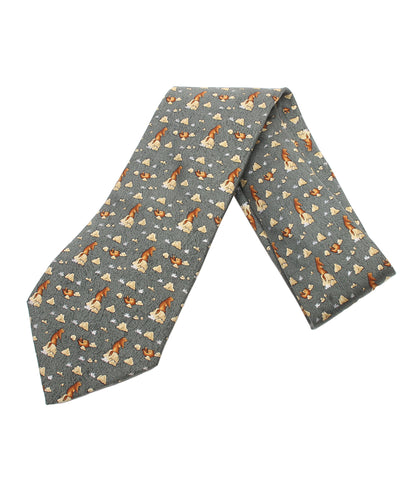 美品 HERMES ネクタイ シルク100％ メンズ エルメス