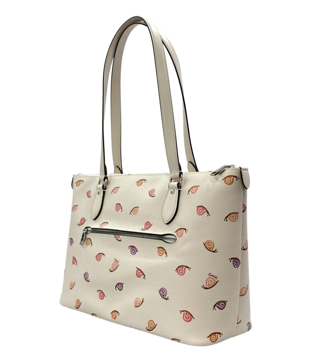 美品 COACH ショルダーバッグ 肩掛け Gallery Tote Bag Snail Print ギャラリー トートバッグ かたつむり CV268 レディース コーチ