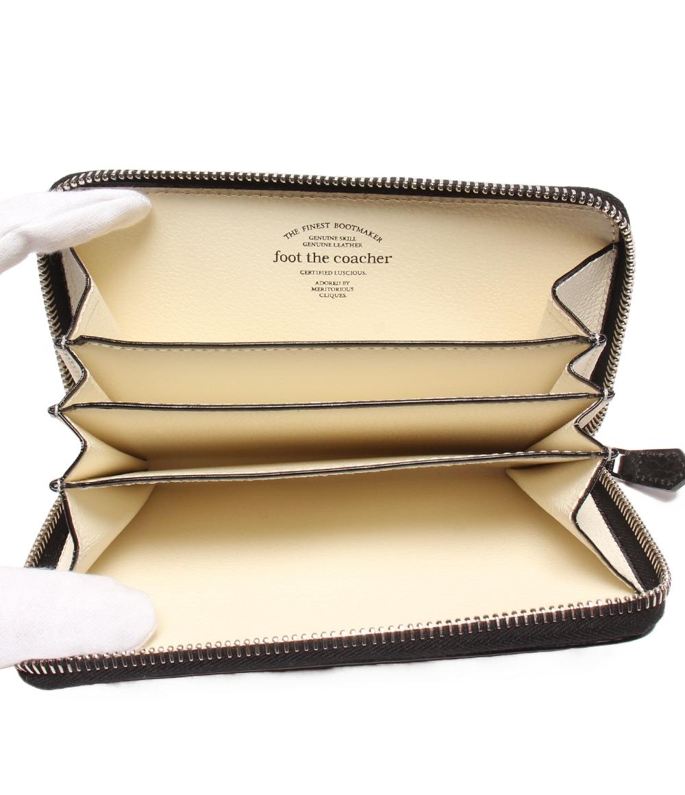 美品 フットザコーチャー ラウンドファスナー財布 メンズ foot the coacher