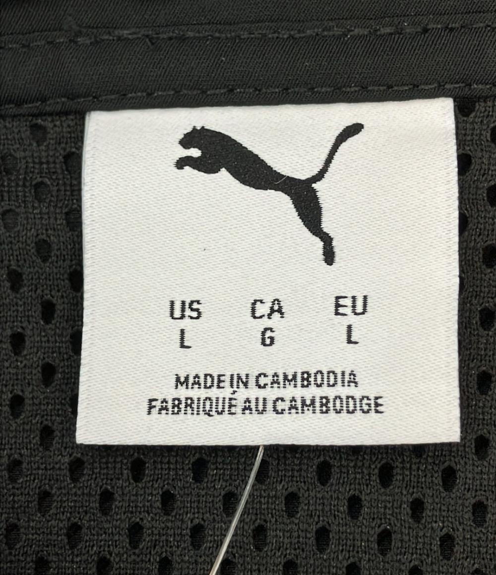 美品 PUMA コーチジャケット x REPRESENT タグ付き スナップボタン 裏地メッシュ素材 635805 01 メンズ SIZE L プーマ