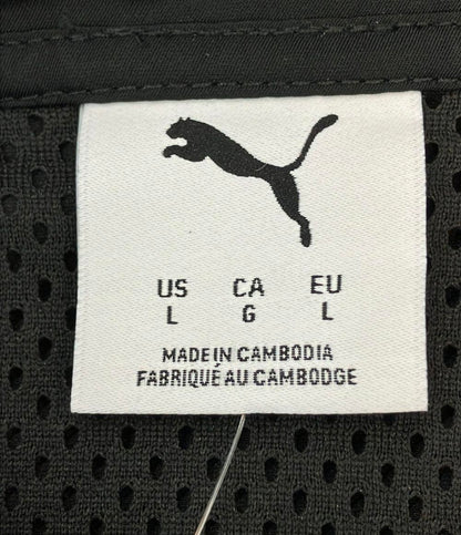 美品 PUMA コーチジャケット x REPRESENT タグ付き スナップボタン 裏地メッシュ素材 635805 01 メンズ SIZE L プーマ