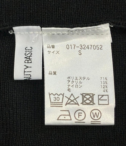 ナチュラルビューティーベーシック マトンスリーブミニニットワンピース レディース SIZE S (S) NATURAL BEAUTY BASIC