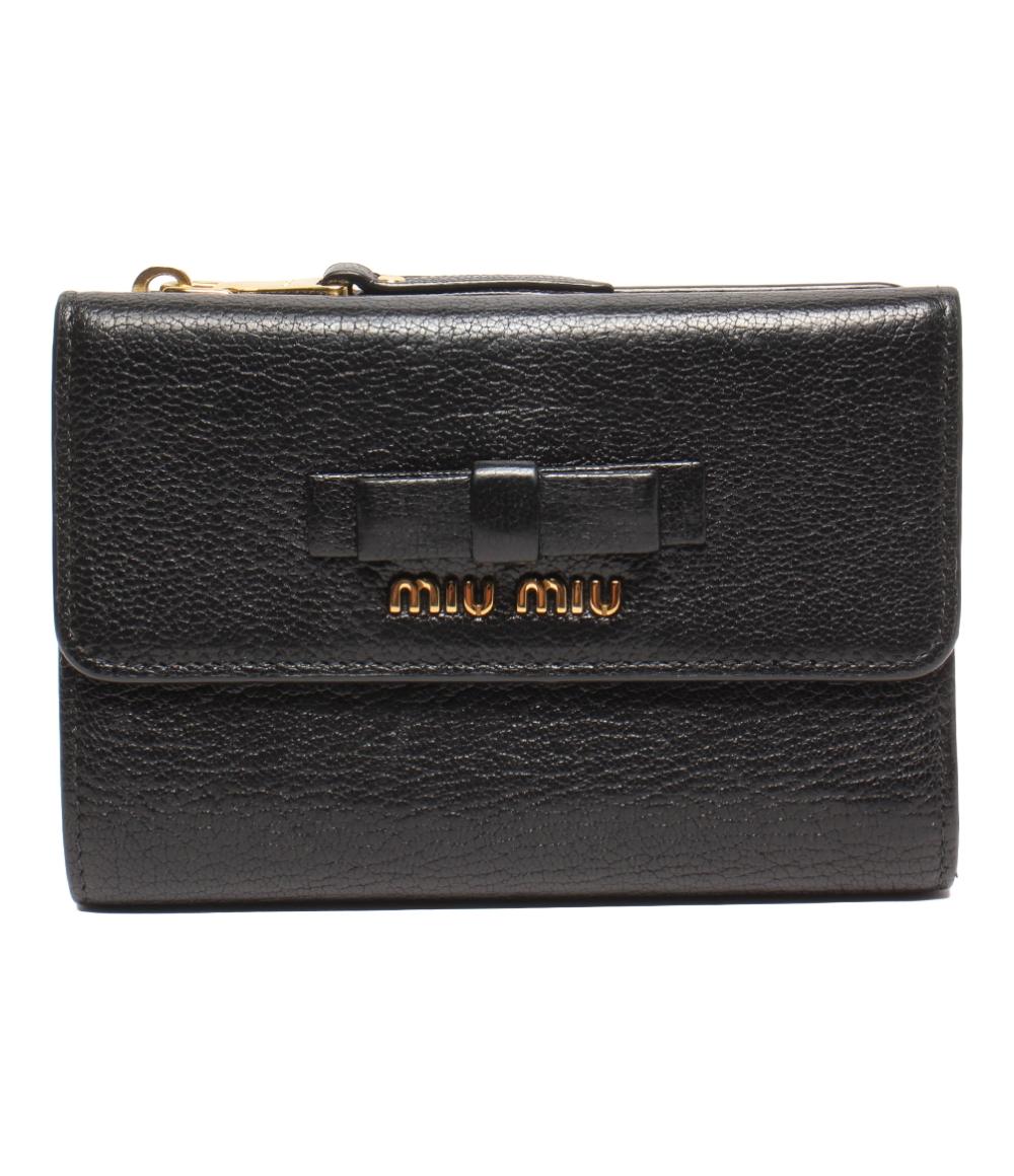 ミュウミュウ 三つ折り財布 レディース MIUMIU