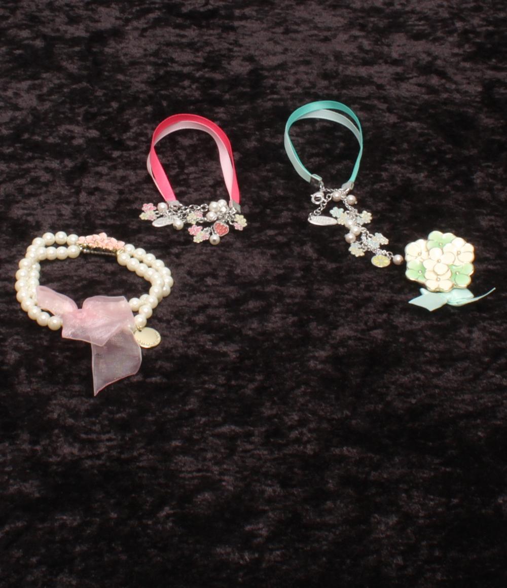 美品 ブレスレット チャーム ブローチ 早乙女学園 うたのプリンスさまっ ガールズティーチャー 4点セット レディース