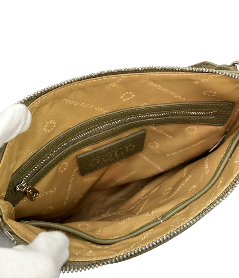 美品 COCOCELUX GOLD ショルダーバッグ 肩掛け 斜め掛け レディース ココセリュックス ゴールド