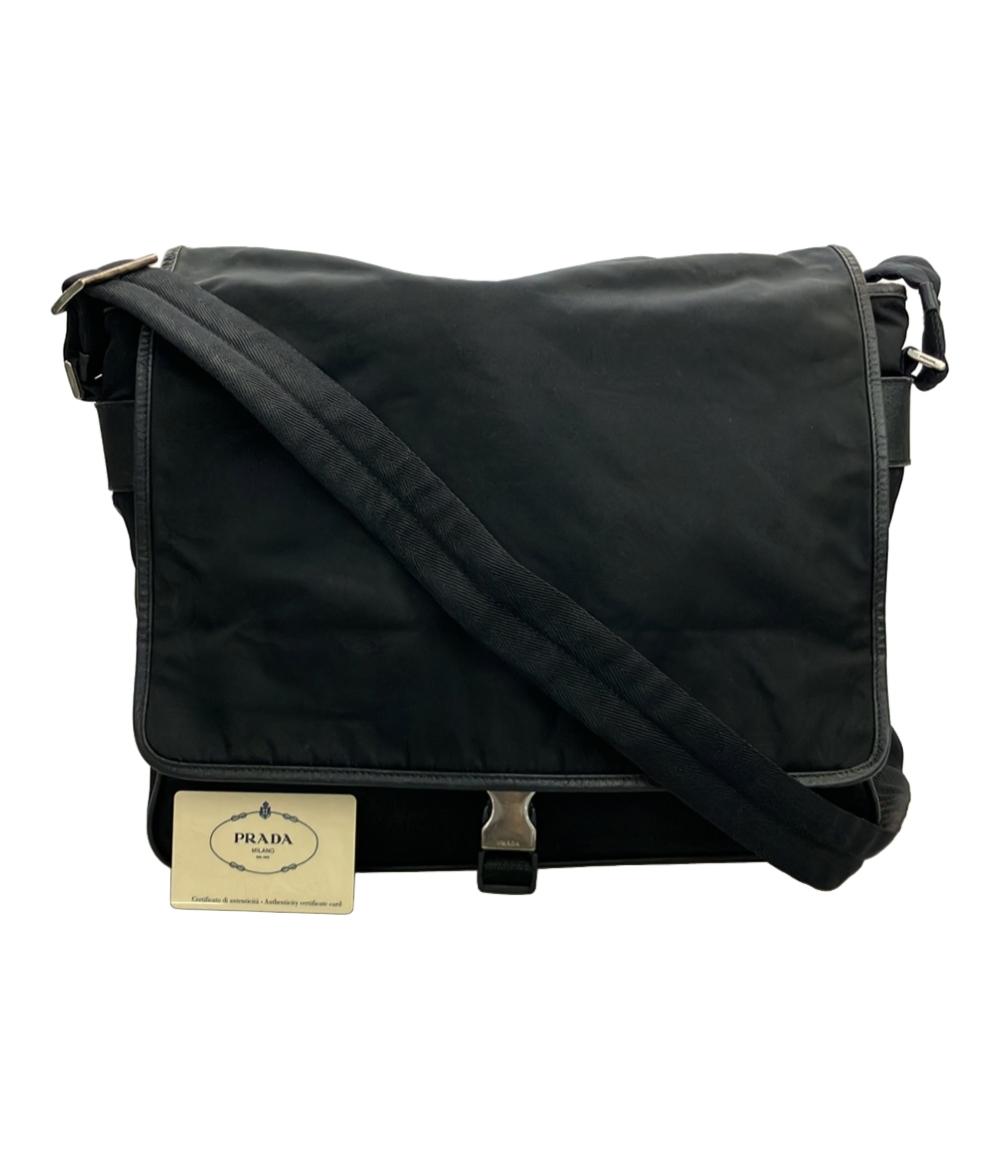PRADA ショルダーバッグ 斜め掛け ナイロン レザー V158X メンズ プラダ