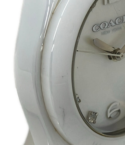 COACH 腕時計 クオーツ ホワイト CA.67.7.28.0948 レディース コーチ