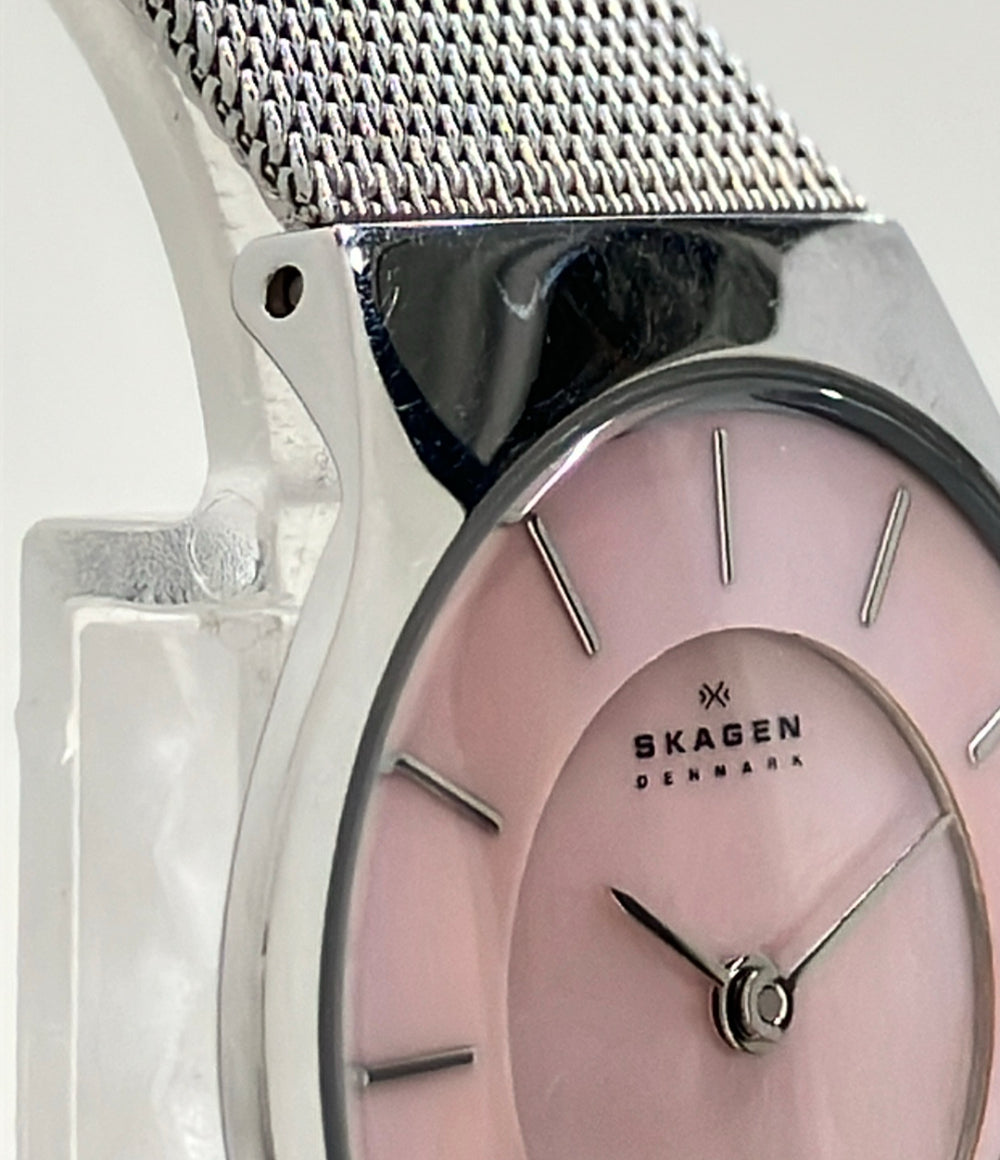 SKAGEN 腕時計 クオーツ ピンク レディース スカーゲン