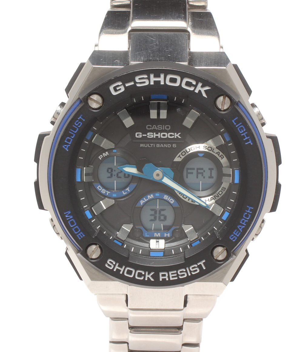 CASIO 腕時計 Gスチール G-STEEL 電波ソーラー G-SHOCK ソーラー ブラック GST-W100D メンズ カシオ