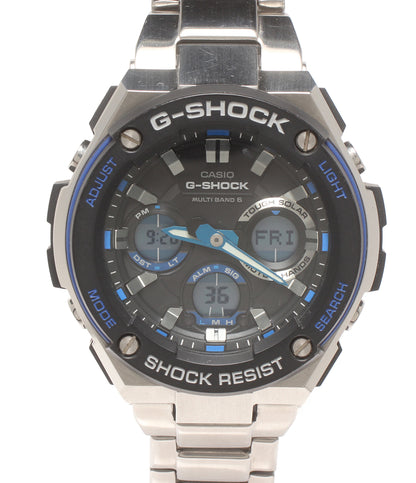 CASIO 腕時計 Gスチール G-STEEL 電波ソーラー G-SHOCK ソーラー ブラック GST-W100D メンズ カシオ