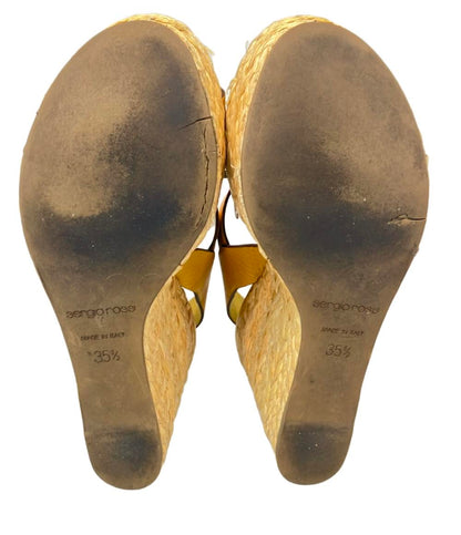 訳あり セルジオロッシ ウェッジソールサンダル レディース SIZE 35 1/2 (S) Sergio Rossi