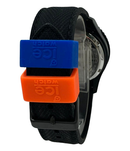 美品 ice watch 腕時計 クオーツ ブラック 021600 メンズ アイスウォッチ