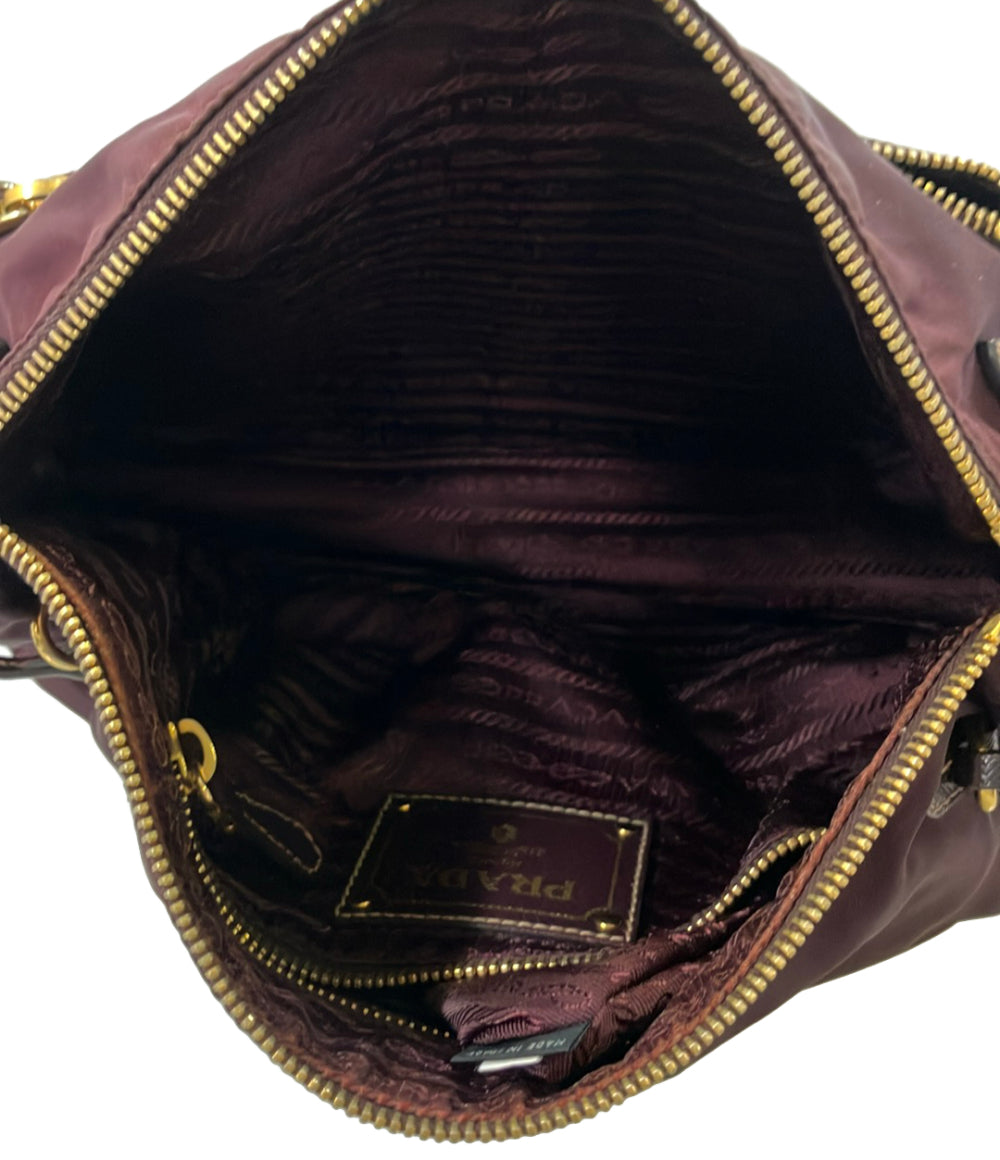 PRADA ショルダーバッグ ワインレッド レディース プラダ