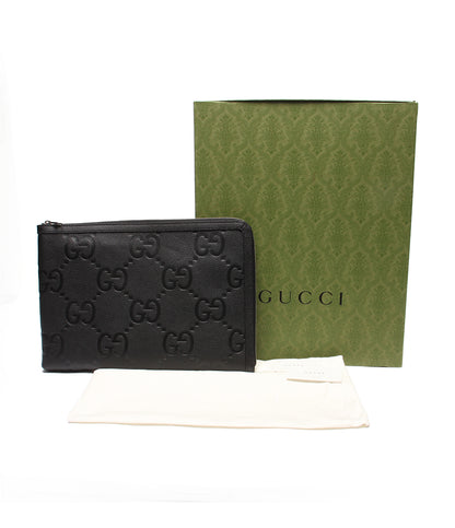 美品 GUCCI クラッチバッグ ジャンボGG 792262 520981 メンズ グッチ