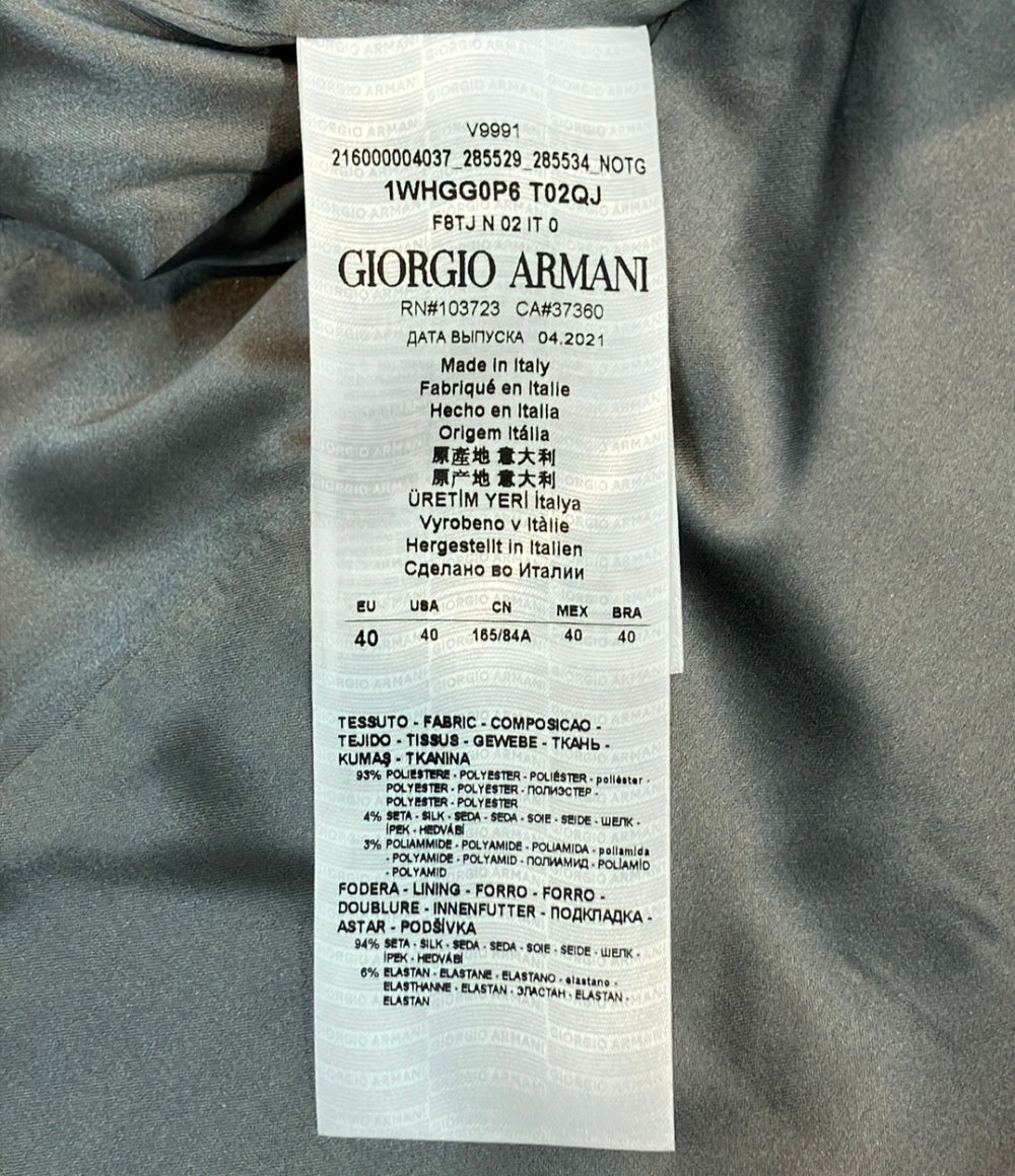美品 GIORGIO ARMANI フラワージャガード ジャケット 1WHGG0P6 T02QJ レディース SIZE 40 (S) ジョルジオアルマーニ