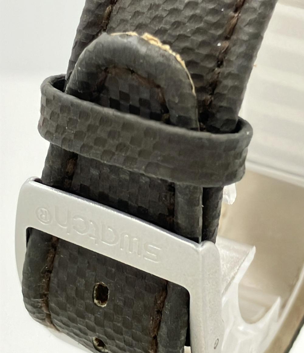 スウォッチ 腕時計 IRONY クオーツ ブラウン メンズ Swatch