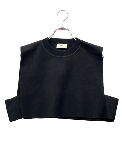 HYKE ベスト 22SS クロップド クールネック モード 221-11260-013 レディース ハイク