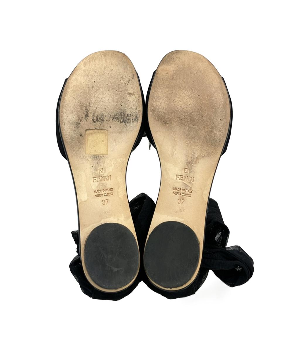 FENDI アンクルストラップ サンダル フラット レディース SIZE 37