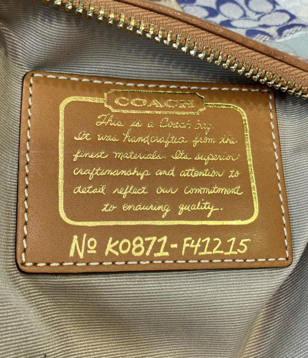 COACH ショルダーバッグ 斜め掛け パッチワーク シグネチャー F41215 レディース コーチ