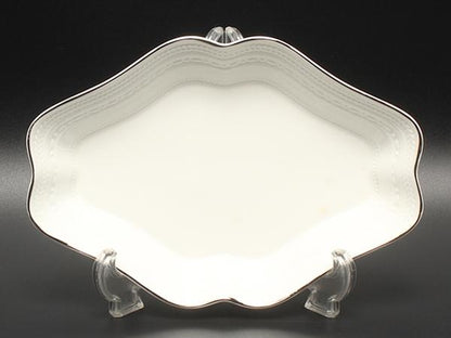 美品 WEDGWOOD ダイヤディッシュ 皿 22cm インタグリオ プラチナ ウェッジウッド