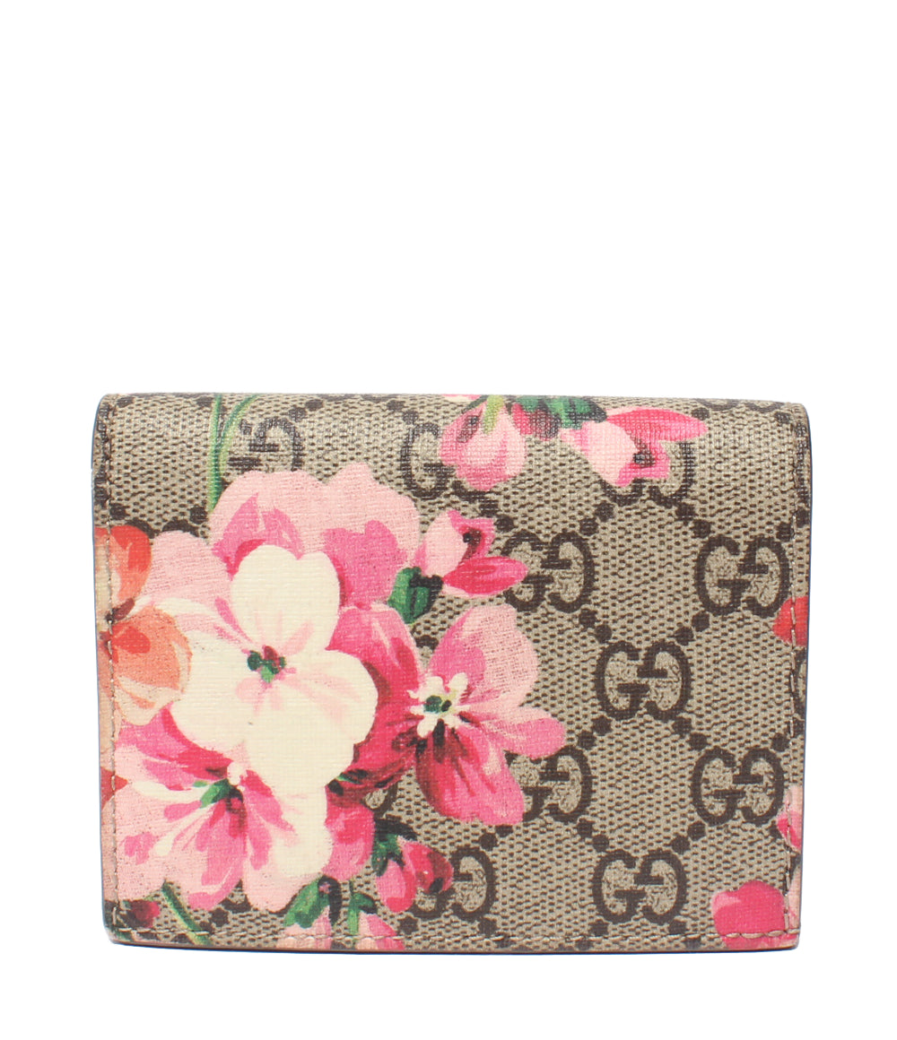 GUCCI 二つ折り財布 カードケース GGブルームス GGスプリーム 410088 レディース グッチ