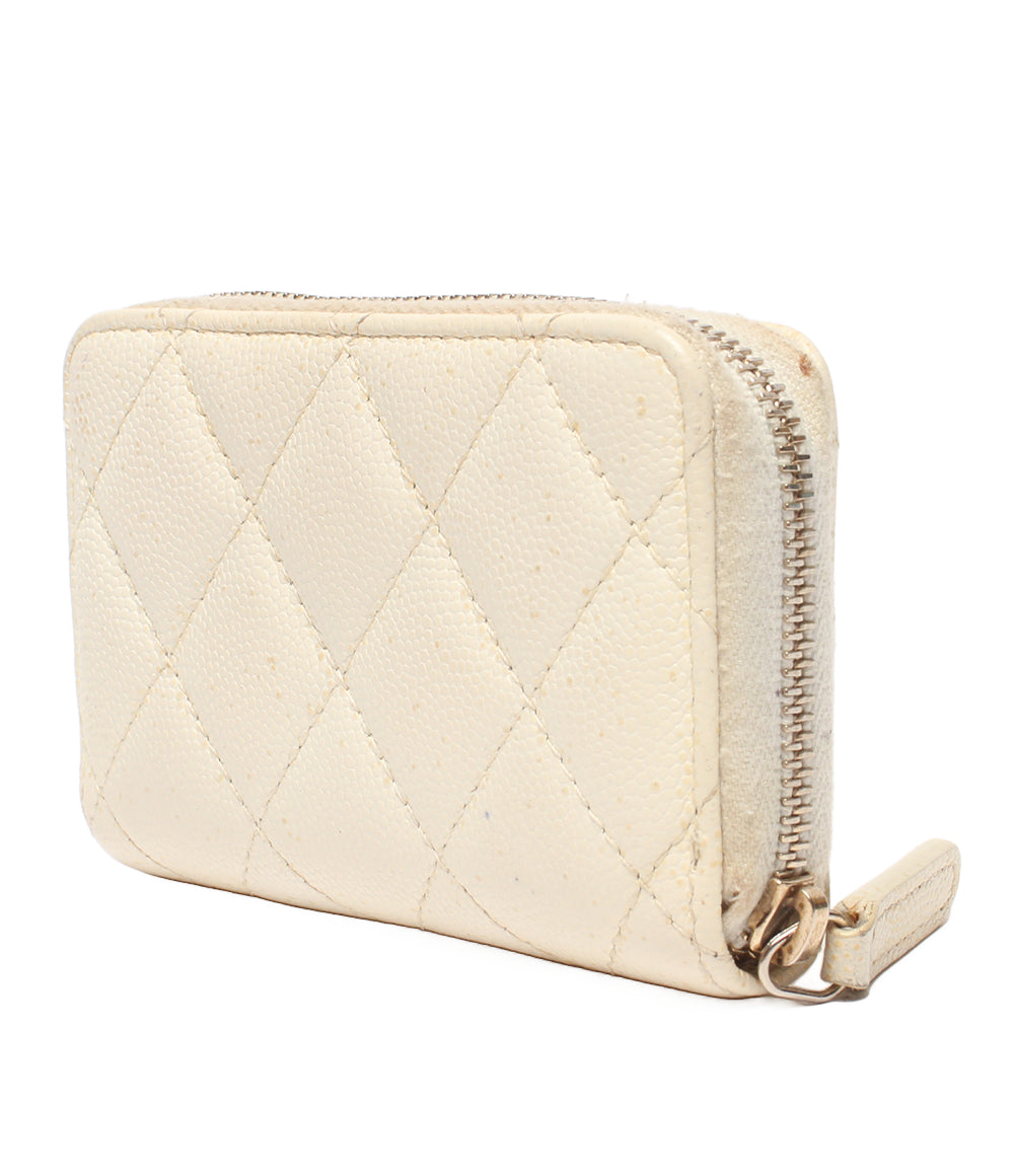 CHANEL コインケース ゴールド金具 キャビアスキン マトラッセ 27番台 ココマーク レディース シャネル