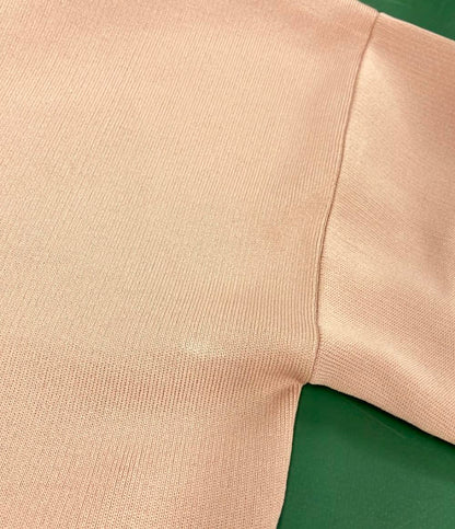 美品 ドロップショルダーVネックショートブラウス レディース SIZE F FUNCTIONAL MATERIAL LINE S/S