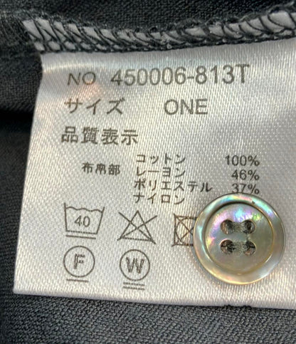 ノーアイディ アシンメトリーレイヤードオフタートルロンT メンズ SIZE ONE (M) NO ID.