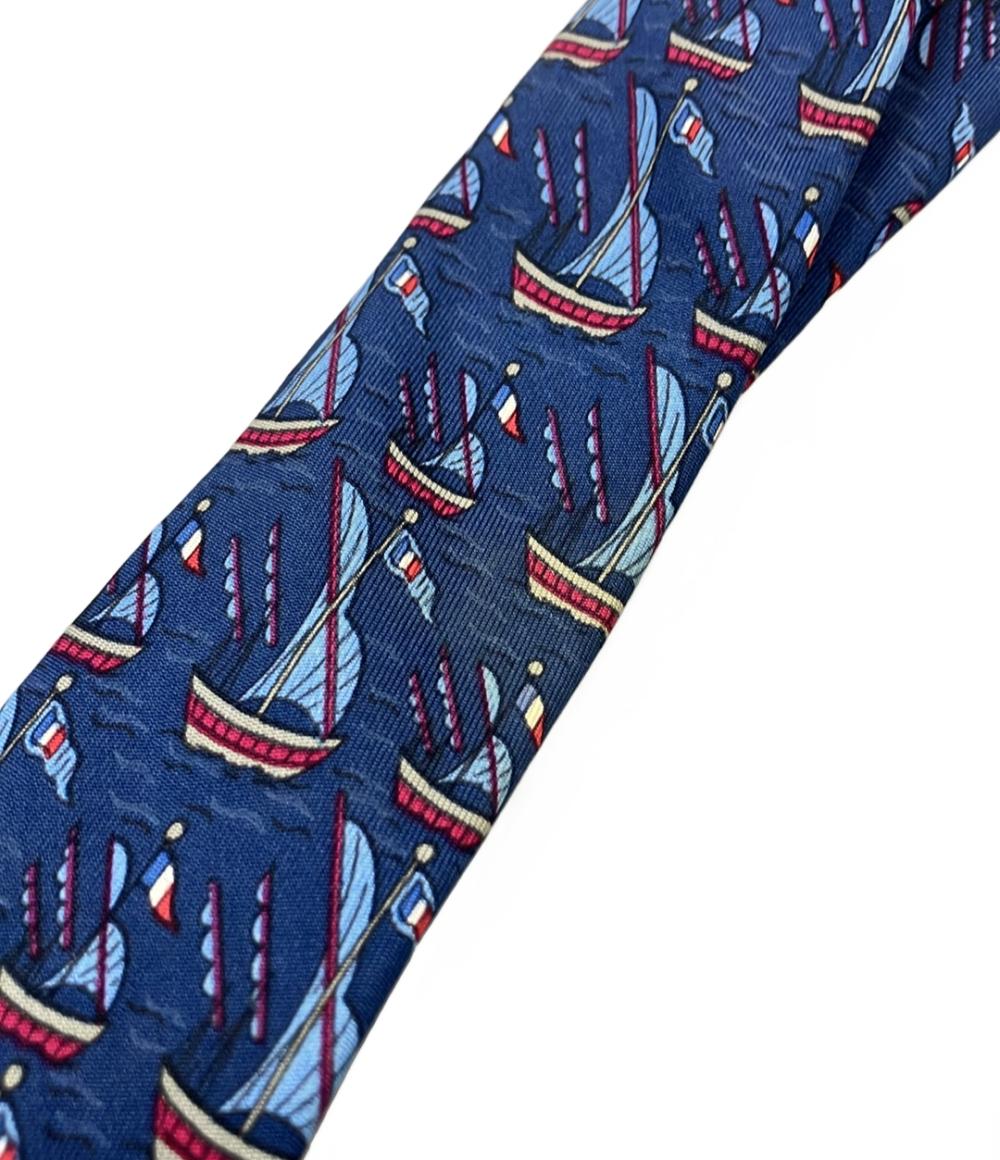 HERMES ネクタイ シルク 100% 7165 FA メンズ エルメス