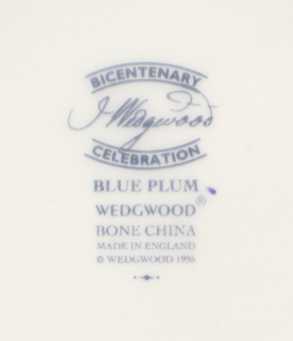 美品 WEDGWOOD ジャパニーズティーカップ 茶托 ティーポット 小皿 豆皿 ミニプレート 5点セット ブループラム ウェッジウッド