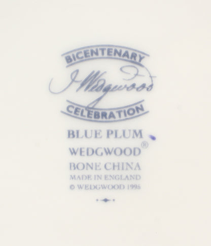 美品 WEDGWOOD ジャパニーズティーカップ 茶托 ティーポット 小皿 豆皿 ミニプレート 5点セット ブループラム ウェッジウッド