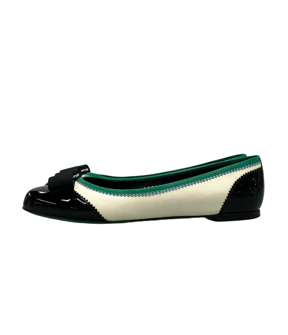 Salvatore Ferragamo フラットパンプス ヴァラ RF54666 レディース SIZE 6 サルヴァトーレフェラガモ