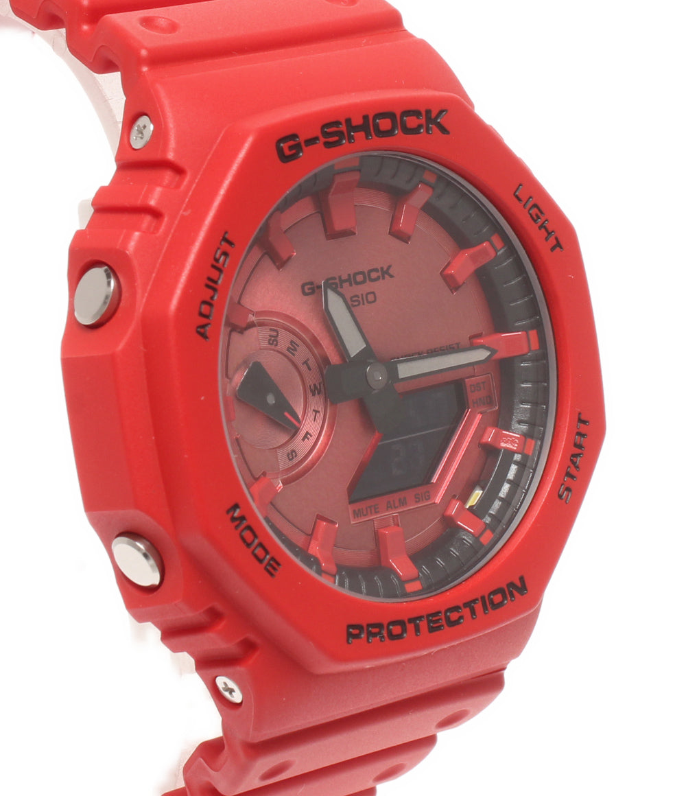美品 CASIO 腕時計 G-SHOCK クオーツ GA-2100RRB メンズ カシオ