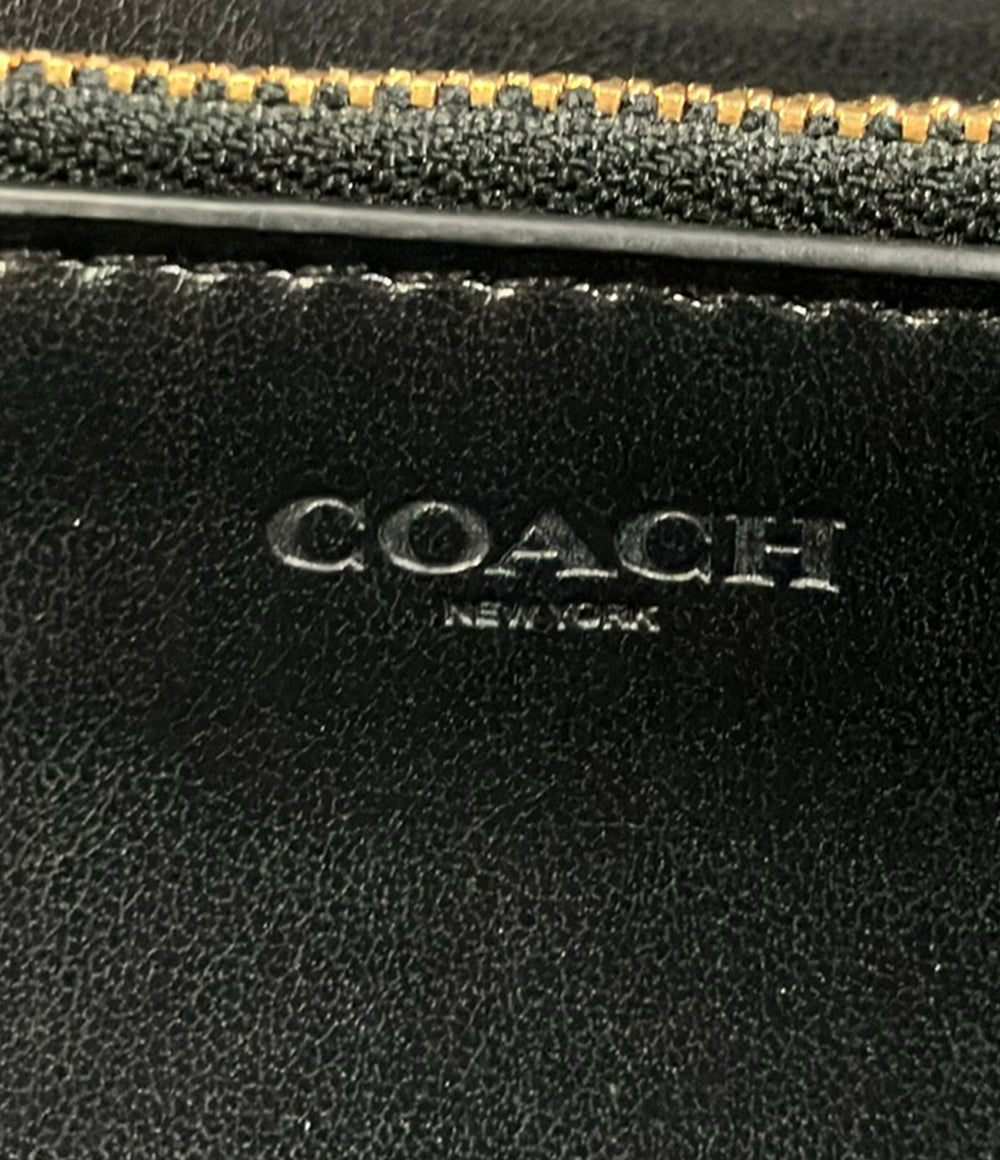 COACH ラウンドファスナー長財布 PVC キャンバス レザー シグネチャー F76971 レディース コーチ