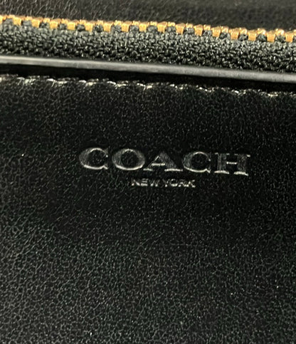 COACH ラウンドファスナー長財布 PVC キャンバス レザー シグネチャー F76971 レディース コーチ