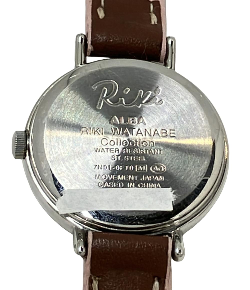 SEIKO 腕時計 リキワタナベコレクション ALBA アルバ クオーツ ピンク 7N01-0FT0 レディース セイコー
