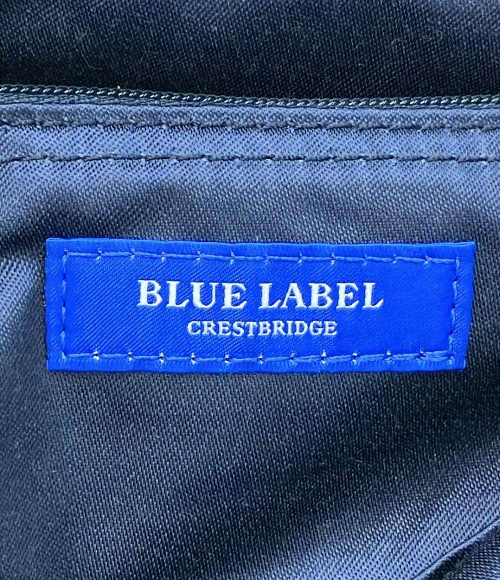 ブルーレーベルクレストブリッジ BLUE LABEL CRESTBRIDGE サイズ38 M - ダークネイビー×白×ライトイエロー レディース ワンピース
